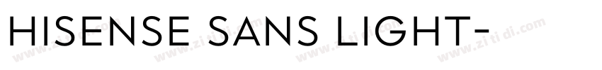 Hisense Sans Light字体转换